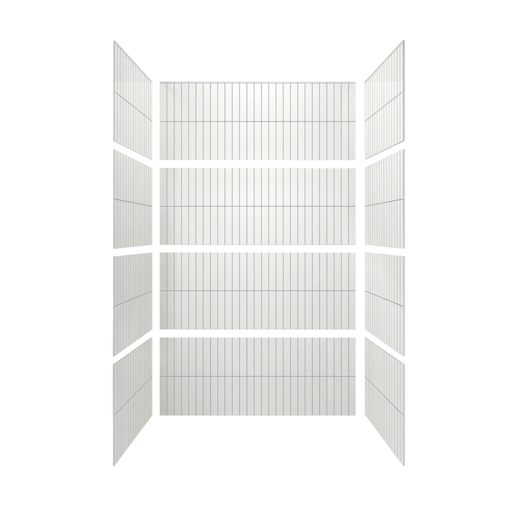 2"x12" Vertical Stack Subway Shower Surround