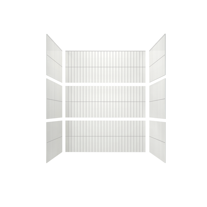 2"x12" Vertical Stack Subway Tub Surround