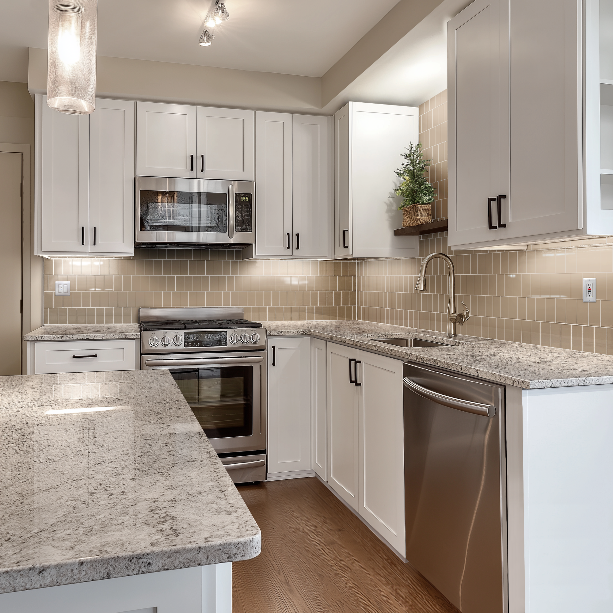 2"x4" Offset Backsplash