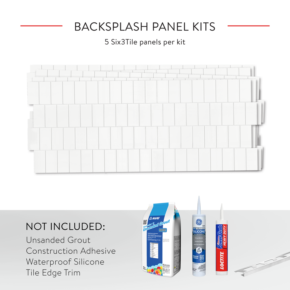 2"x4" Offset Backsplash