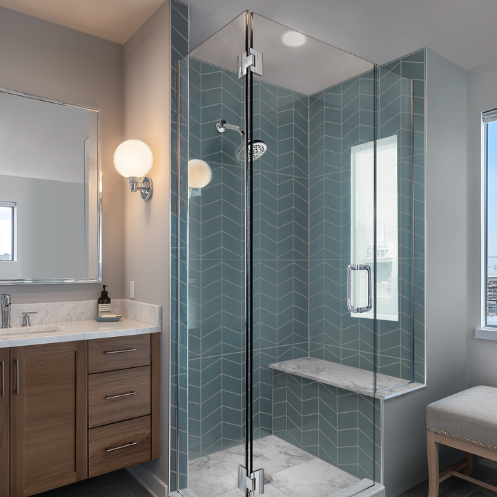 3"x6" Chevron Shower Surround