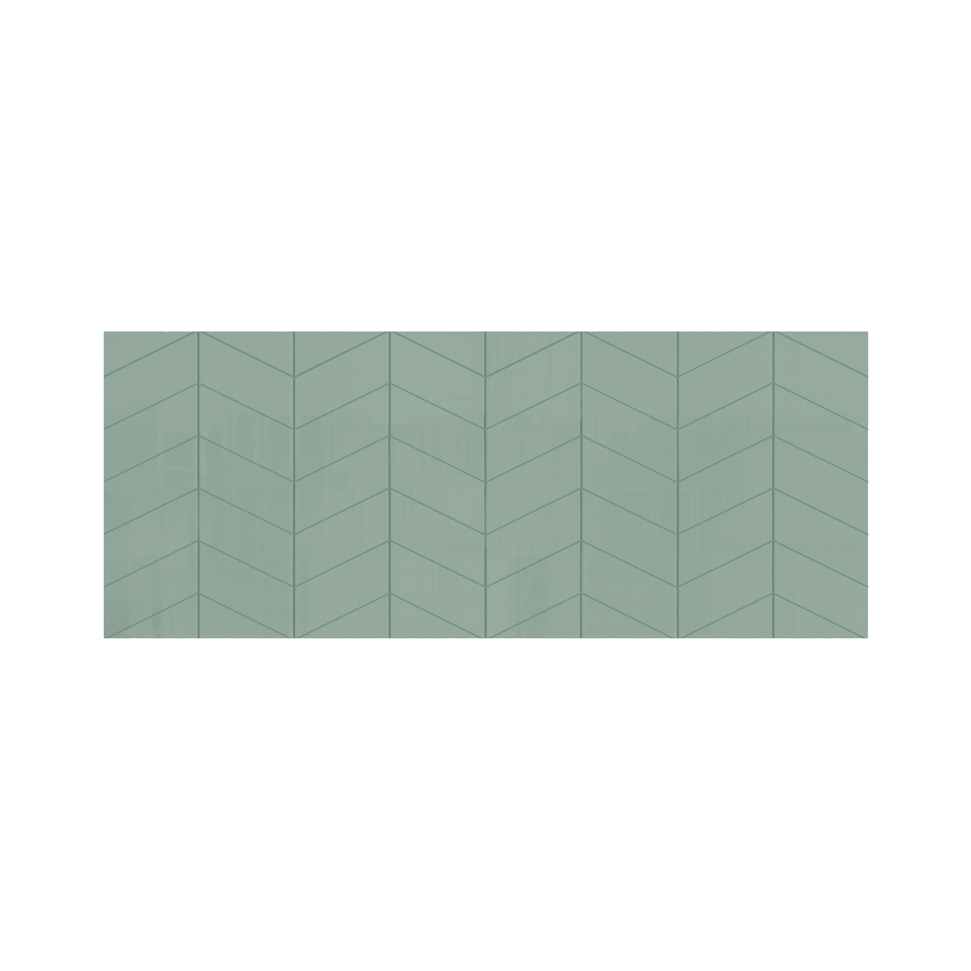 3"x6" Chevron Backsplash