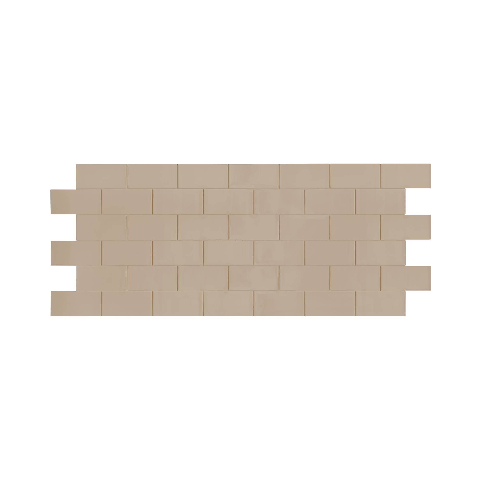 3"x6" Running Bond Subway Backsplash