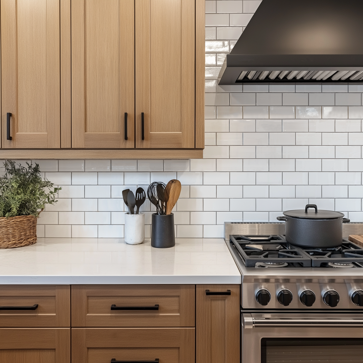 3"x6" Running Bond Subway Backsplash
