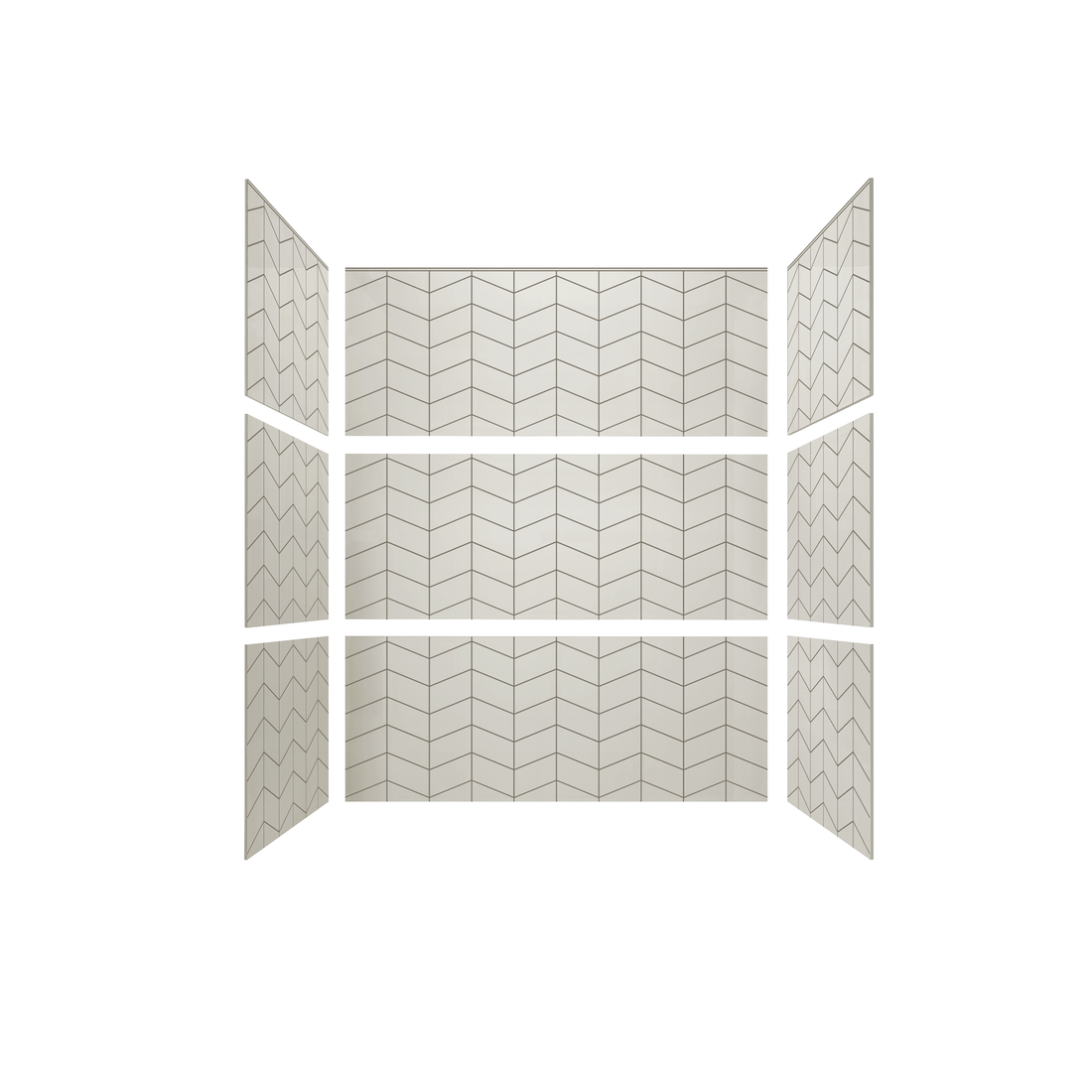 3"x6" Chevron Tub Surround