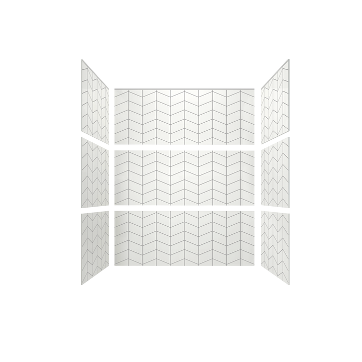 3"x6" Chevron Tub Surround