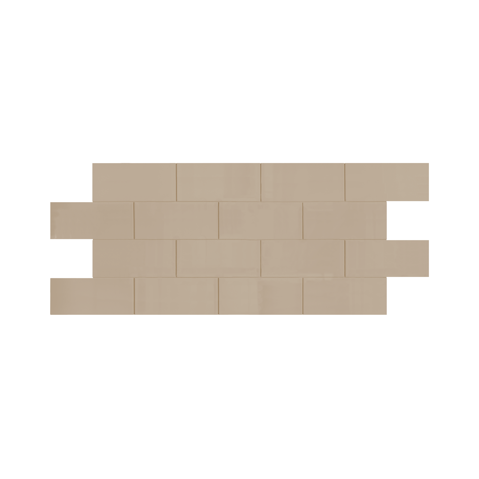 4"x10" Running Bond Subway Backsplash