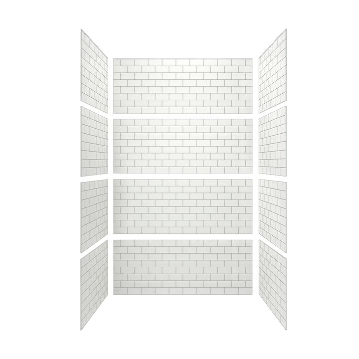 3"x6" Running Bond Subway Shower Surround