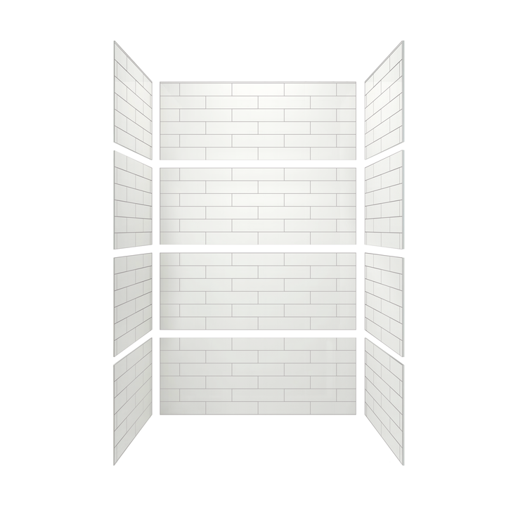 4"x16" Running Bond Subway Shower Surround