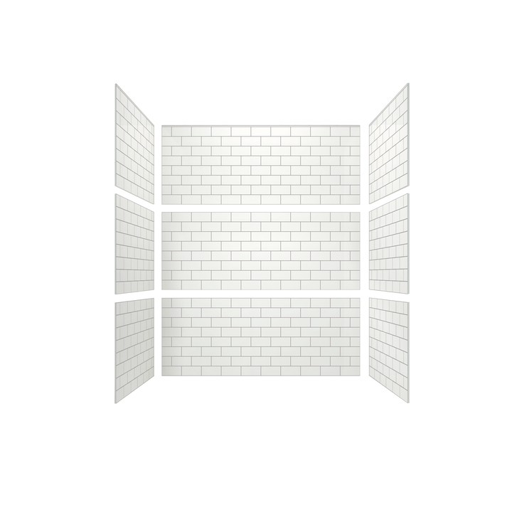 3"x6" Running Bond Subway Tub Surround