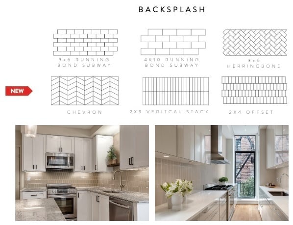 Six3Tile Backsplash Patterns 2